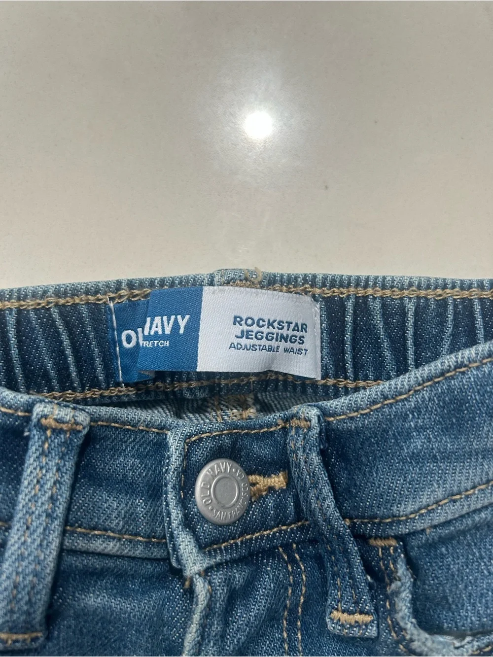 Old Navy Toddler Blue Heart Patch Denim Jeans
